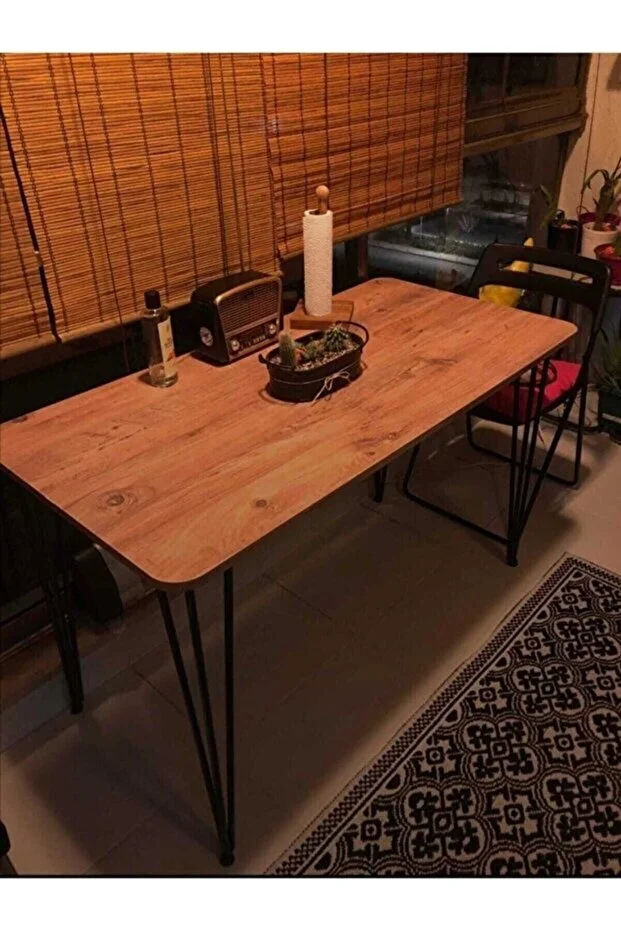 Squall 60×120 Metal Ayaklı Masa Mutfak Masası Çalışma Masası Bilgisayar Masası